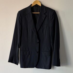 Canali Navy Blue Men's Suit Jacket Blazer, Size 40R
